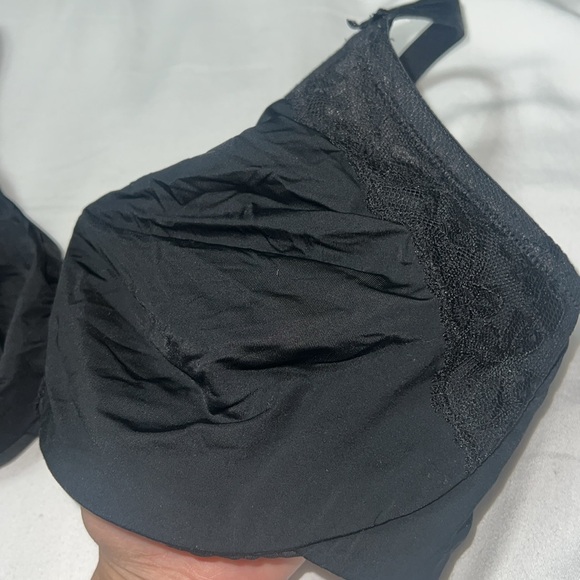 Black Bra Olga bra size 38D black no wire bra - Picture 4 of 12